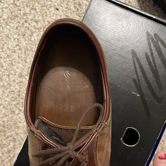 Neil M  Wynne Oxford, Lace Up Shoes, Chocolate Buck Men Size 10.5 B - EUC w/Box - Picture 10 of 11